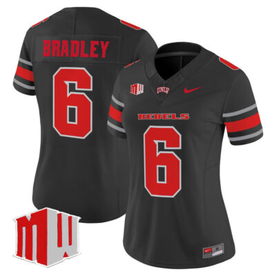 Women's UNLV Rebels 2025 Vapor Limited Jersey - Black Jaden Bradley