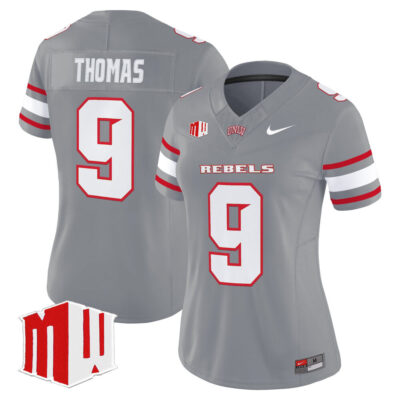 Women's UNLV Rebels 2025 Vapor Limited Jersey - Gray Jai'Den Thomas