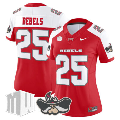 Women's UNLV Rebels 2025 Vapor Limited Jersey - Red Alternate #25 Rebels
