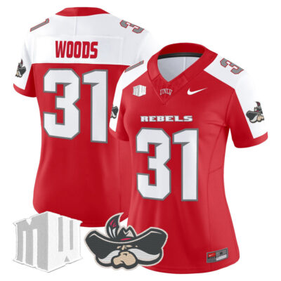 Women's UNLV Rebels 2025 Vapor Limited Jersey - Red Alternate Ickey Woods