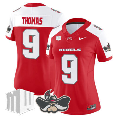 Women's UNLV Rebels 2025 Vapor Limited Jersey - Red Alternate Jai'Den Thomas