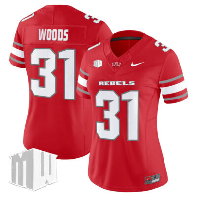 Women's UNLV Rebels 2025 Vapor Limited Jersey - Red Ickey Woods