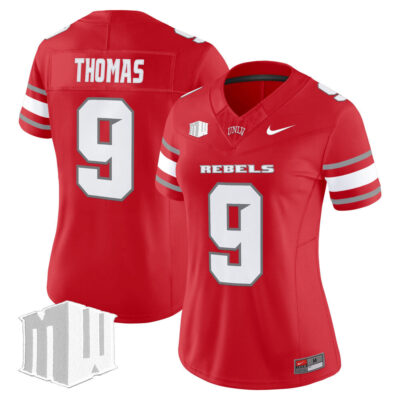 Women's UNLV Rebels 2025 Vapor Limited Jersey - Red Jai'Den Thomas