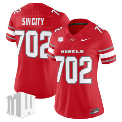 Women's UNLV Rebels 2025 Vapor Limited Jersey - Red Sin City 702