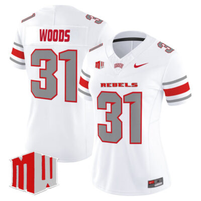 Women's UNLV Rebels 2025 Vapor Limited Jersey - White Ickey Woods