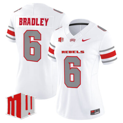 Women's UNLV Rebels 2025 Vapor Limited Jersey - White Jaden Bradley