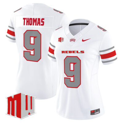 Women's UNLV Rebels 2025 Vapor Limited Jersey - White Jai'Den Thomas