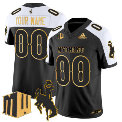 Wyoming Cowboys 2025 Gold Vapor Limited Custom Jersey - Alternate