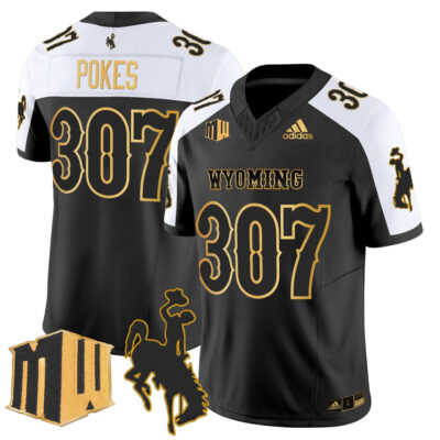 Wyoming Cowboys 2025 Gold Vapor Limited Jersey - Alternate Pokes307