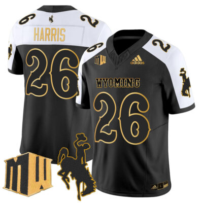 Wyoming Cowboys 2025 Gold Vapor Limited Jersey - Alternate Samuel Harris