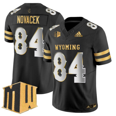 Wyoming Cowboys 2025 Gold Vapor Limited Jersey - Black Limited Jay Novacek