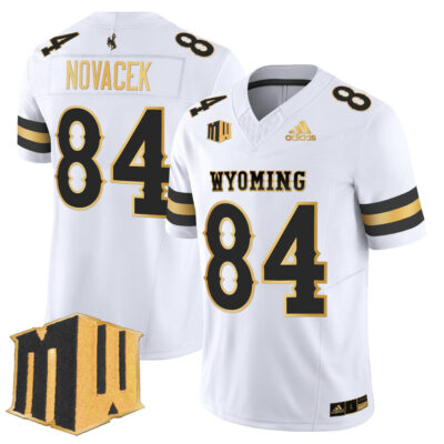 Wyoming Cowboys 2025 Gold Vapor Limited Jersey - White Gold Jay Novacek