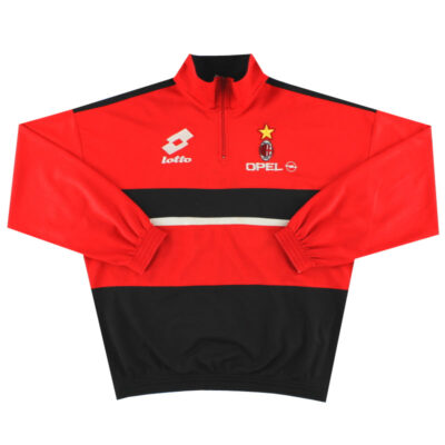1995-96 AC Milan Lotto 1/4 Zip Training Top