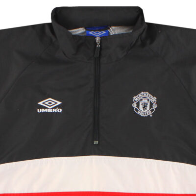 Alternative view of 1998-00 Manchester United 1/4 Zip Hooded Drill Top