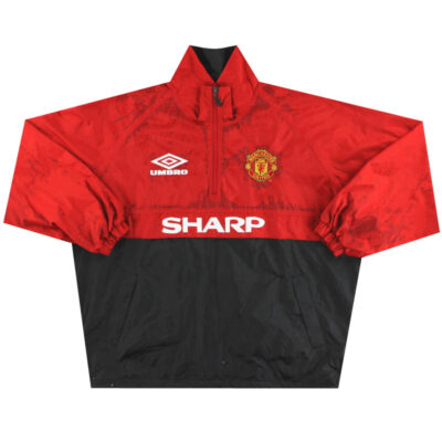 1998-00 Manchester United 1/4 Zip Track Jacket
