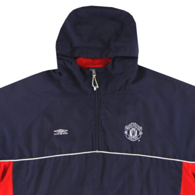 Alternative view of 2000-01 Manchester United 1/4 Zip Hooded Track Jacket