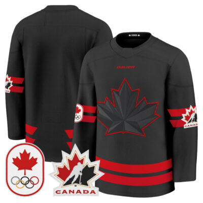 2026 Canada Olympic Premium Hockey Jersey - Black / Team