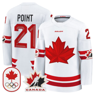 2026 Canada Olympic Premium Hockey Jersey - White / Brayden Point
