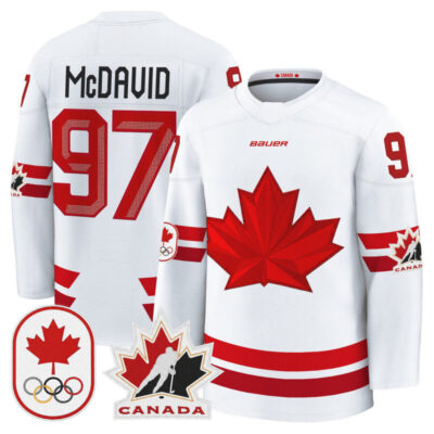 2026 Canada Olympic Premium Hockey Jersey - White / Connor McDavid