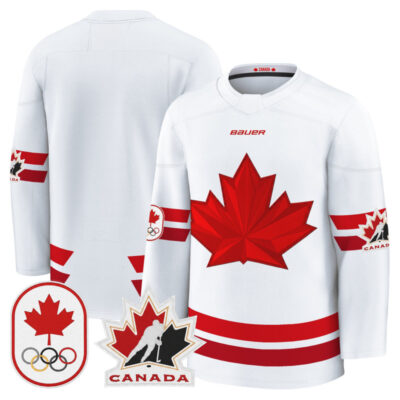 2026 Canada Olympic Premium Hockey Jersey - White / Team