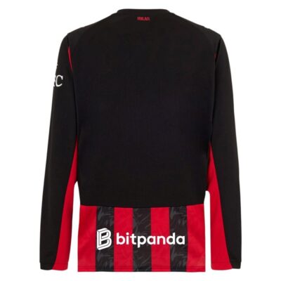 Alternative view of Ac Milan Home Jersey 2025-2026 Long Sleeve