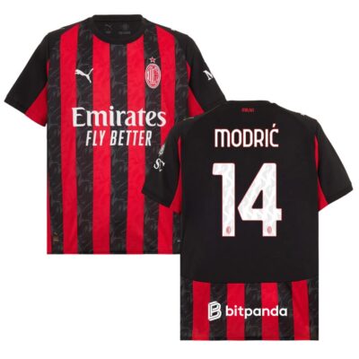 Ac Milan Home Jersey 2025-2026 Modric