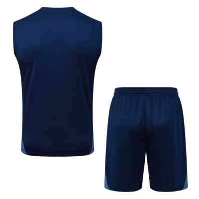 Al Nassr 2025/2026 Dark Blue Jersey Tank Top and Shorts Soccer Training Suit - Image 4