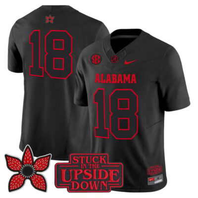 Alabama Crimson Tide 'Stranger Things Edition' Vapor Limited Jersey - #18 Crimson