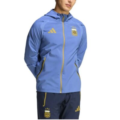 Alternative view of Argentina Casual Travel Hooded Presentation FIFA World Cup Tracksuit 2026/27