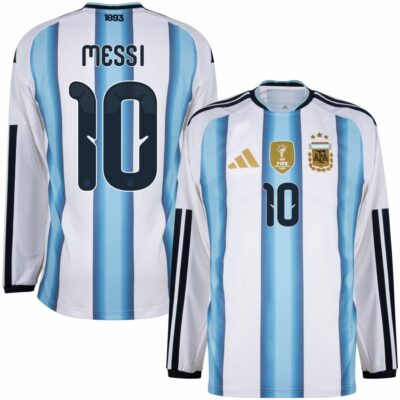 Argentina Home Jersey 2026 2027 Messi Long Sleeve
