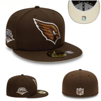 Arizona Cardinals Super Bowl XLIII Brown Caramel Fitted Cap