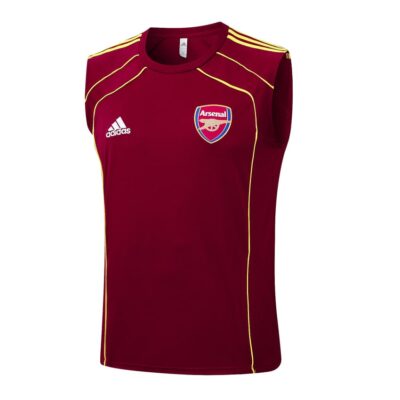 Alternative view of Arsenal 2025 2026 Dark Red Jersey Tank Top Shorts Soccer Training Suit