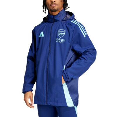 Arsenal Fc Navy Blue Soccer Training Rain Jacket 2024/25