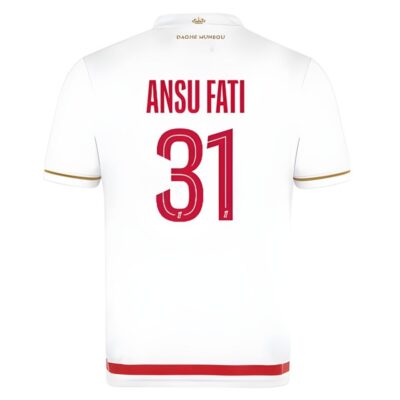 Alternative view of As Monaco Home Jersey 2025-2026 Ansu Fati