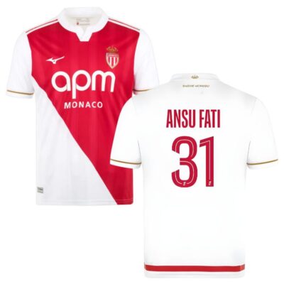 As Monaco Home Jersey 2025-2026 Ansu Fati