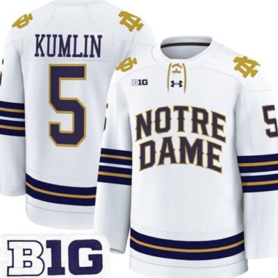 Axel Kumlin Jersey 5 Notre Dame Fighting Irish Hockey 2025-2026 Premium Vapor Patch All Stitched