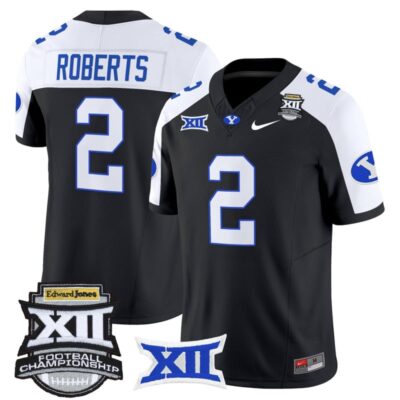 BYU Cougars 2025 Big 12 Championship Vapor Limited Jersey - Black Alternate / Chase Roberts
