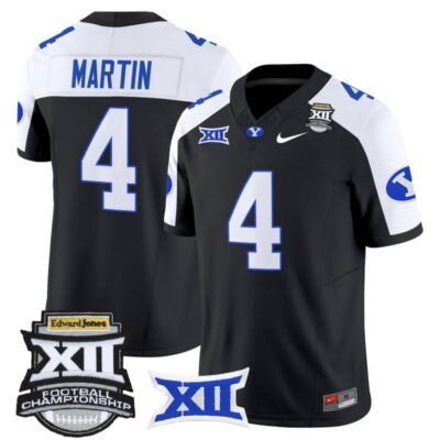 BYU Cougars 2025 Big 12 Championship Vapor Limited Jersey - Black Alternate / LJ Martin