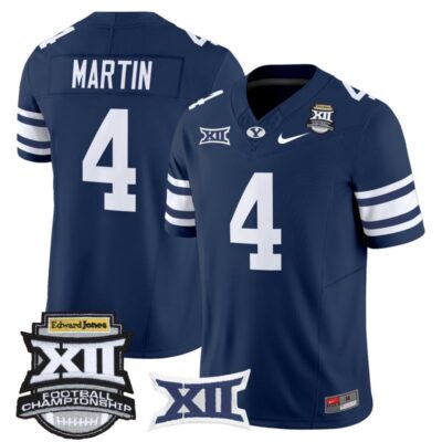 BYU Cougars 2025 Big 12 Championship Vapor Limited Jersey - Navy / LJ Martin