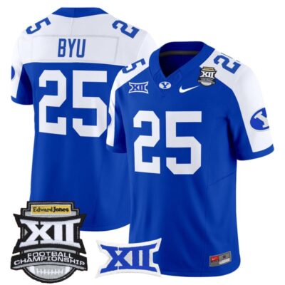 BYU Cougars 2025 Big 12 Championship Vapor Limited Jersey - Royal Alternate / #25 BYU