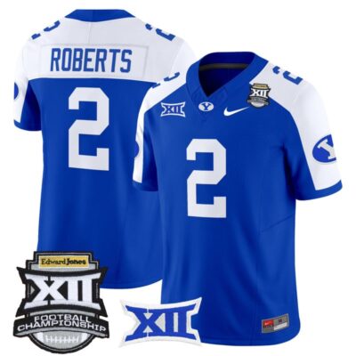 BYU Cougars 2025 Big 12 Championship Vapor Limited Jersey - Royal Alternate / Chase Roberts