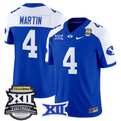 BYU Cougars 2025 Big 12 Championship Vapor Limited Jersey - Royal Alternate / LJ Martin