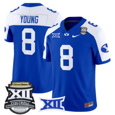 BYU Cougars 2025 Big 12 Championship Vapor Limited Jersey - Royal Alternate / Steve Young