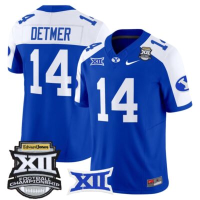 BYU Cougars 2025 Big 12 Championship Vapor Limited Jersey - Royal Alternate / Ty Detmer