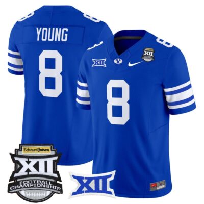 BYU Cougars 2025 Big 12 Championship Vapor Limited Jersey - Royal / Steve Young