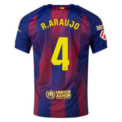 Alternative view of Barca Home Jersey 2025-2026 Araujo La Liga