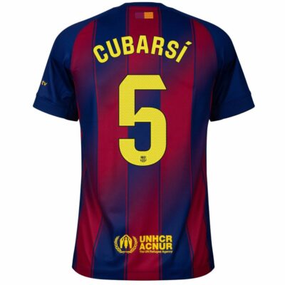 Alternative view of Barca Home Jersey 2025-2026 Cubarsi 5 La Liga