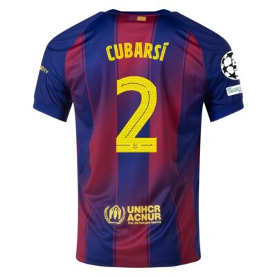 Alternative view of Barca Home Jersey 2025-2026 Cubarsi Ucl