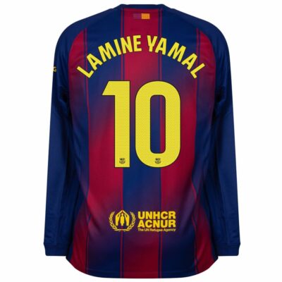Alternative view of Barca Home Jersey 2025-2026 Lamine Yamal Long Sleeve