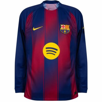 Barca Home Jersey 2025-2026 Lamine Yamal Long Sleeve - Image 3